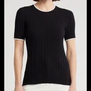 Ribbed short sleeve top by kate spade